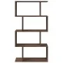 Librería divisora 4 niveles madera marrón roble 70x24x129 cm de , Librerías y estanterías - Ref: Foro24-858108, Precio: 53,30...