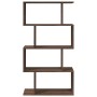 Librería divisora 4 niveles madera marrón roble 70x24x129 cm de , Librerías y estanterías - Ref: Foro24-858108, Precio: 54,10...