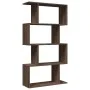 Librería divisora 4 niveles madera marrón roble 70x24x129 cm de , Librerías y estanterías - Ref: Foro24-858108, Precio: 53,30...