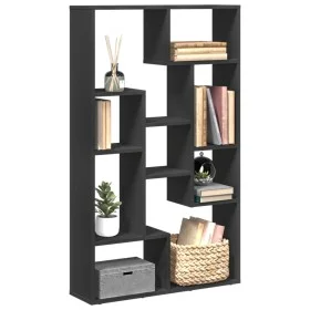 Estantería de madera de ingeniería negra 72x20x120 cm de , Librerías y estanterías - Ref: Foro24-858157, Precio: 75,33 €, Des...