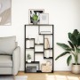 Estantería de madera de ingeniería negra 72x20x120 cm de , Librerías y estanterías - Ref: Foro24-858157, Precio: 76,85 €, Des...