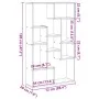 Estantería de madera de ingeniería negra 72x20x120 cm de , Librerías y estanterías - Ref: Foro24-858157, Precio: 75,33 €, Des...