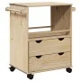 Carrito de cocina OTTA madera maciza de pino 59x45x80 cm by , Kitchen and dining carts - Ref: Foro24-4013465, Price: 124,57 €...