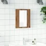 Armario de baño con espejo LED madera roble artisan 40x12x45 cm de , Tocadores de baño - Ref: Foro24-856280, Precio: 42,27 €,...