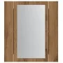 Armario de baño con espejo LED madera roble artisan 40x12x45 cm de , Tocadores de baño - Ref: Foro24-856280, Precio: 42,27 €,...