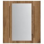 Armario de baño con espejo LED madera roble artisan 40x12x45 cm de , Tocadores de baño - Ref: Foro24-856280, Precio: 43,57 €,...