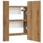 Armario de baño con espejo LED madera roble artisan 40x12x45 cm de , Tocadores de baño - Ref: Foro24-856280, Precio: 42,27 €,...