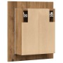 Armario de baño con espejo LED madera roble artisan 40x12x45 cm de , Tocadores de baño - Ref: Foro24-856280, Precio: 43,57 €,...
