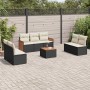 Set de sofás de jardín 8 piezas y cojines ratán sintético negro de , Conjuntos de jardín - Ref: Foro24-3259963, Precio: 444,0...