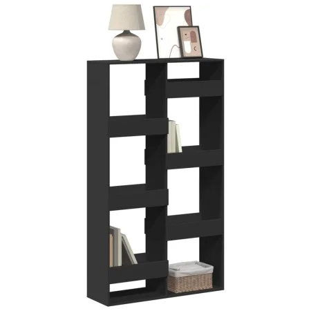 Estantería de madera de ingeniería negra 100x33x175 cm de , Librerías y estanterías - Ref: Foro24-3309403, Precio: 109,35 €, ...
