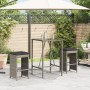 Taburetes altos de bar de jardín cojines 2 uds ratán PE gris de , Sillas de jardín - Ref: Foro24-368687, Precio: 120,93 €, De...