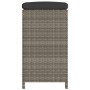Taburetes altos de bar de jardín cojines 2 uds ratán PE gris de , Sillas de jardín - Ref: Foro24-368687, Precio: 120,93 €, De...