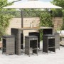 Taburetes altos de bar de jardín cojines 6 uds ratán PE gris de , Sillas de jardín - Ref: Foro24-368693, Precio: 349,01 €, De...