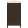 Taburetes altos de bar jardín con cojines 6 uds ratán PE marrón de , Sillas de jardín - Ref: Foro24-368691, Precio: 336,32 €,...