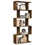 Librería divisora 5 niveles madera roble ahumado 70x24x161 cm de , Librerías y estanterías - Ref: Foro24-858097, Precio: 62,1...