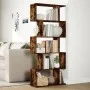 Librería divisora 5 niveles madera roble ahumado 70x24x161 cm de , Librerías y estanterías - Ref: Foro24-858097, Precio: 62,1...