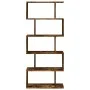 Librería divisora 5 niveles madera roble ahumado 70x24x161 cm de , Librerías y estanterías - Ref: Foro24-858097, Precio: 62,1...
