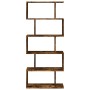Librería divisora 5 niveles madera roble ahumado 70x24x161 cm de , Librerías y estanterías - Ref: Foro24-858097, Precio: 62,0...