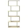Librería divisora 5 niveles madera roble Sonoma 70x24x161 cm de , Librerías y estanterías - Ref: Foro24-858095, Precio: 64,07...