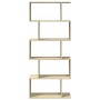Librería divisora 5 niveles madera roble Sonoma 70x24x161 cm de , Librerías y estanterías - Ref: Foro24-858095, Precio: 65,15...