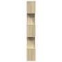 Librería divisora 5 niveles madera roble Sonoma 70x24x161 cm de , Librerías y estanterías - Ref: Foro24-858095, Precio: 65,15...