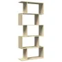 Librería divisora 5 niveles madera roble Sonoma 70x24x161 cm de , Librerías y estanterías - Ref: Foro24-858095, Precio: 64,07...