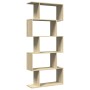 Librería divisora 5 niveles madera roble Sonoma 70x24x161 cm de , Librerías y estanterías - Ref: Foro24-858095, Precio: 65,15...