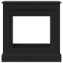 Borde de chimenea madera ingeniería negro 90x30x90 cm de , Accesorios para hornos de leña y chimeneas - Ref: Foro24-854590, P...