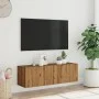 Mueble TV de pared madera ingeniería roble artisan 100x30x30 cm de , Muebles TV - Ref: Foro24-856019, Precio: 69,60 €, Descue...