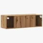 Mueble TV de pared madera ingeniería roble artisan 100x30x30 cm de , Muebles TV - Ref: Foro24-856019, Precio: 69,60 €, Descue...