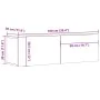 Mueble TV de pared madera ingeniería roble artisan 100x30x30 cm de , Muebles TV - Ref: Foro24-856019, Precio: 69,60 €, Descue...