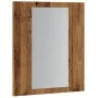 Armario de baño con espejo LED madera envejecida 40x12x45 cm de , Tocadores de baño - Ref: Foro24-856279, Precio: 38,64 €, De...