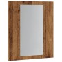 Armario de baño con espejo LED madera envejecida 40x12x45 cm de , Tocadores de baño - Ref: Foro24-856279, Precio: 39,55 €, De...