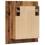 Armario de baño con espejo LED madera envejecida 40x12x45 cm de , Tocadores de baño - Ref: Foro24-856279, Precio: 38,64 €, De...