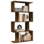 Librería divisora 4 niveles madera roble ahumado 70x24x129 cm de , Librerías y estanterías - Ref: Foro24-858106, Precio: 57,7...