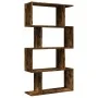Librería divisora 4 niveles madera roble ahumado 70x24x129 cm de , Librerías y estanterías - Ref: Foro24-858106, Precio: 57,7...