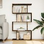 Librería divisora 4 niveles madera roble ahumado 70x24x129 cm de , Librerías y estanterías - Ref: Foro24-858106, Precio: 58,7...