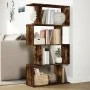 Librería divisora 4 niveles madera roble ahumado 70x24x129 cm de , Librerías y estanterías - Ref: Foro24-858106, Precio: 57,7...