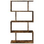 Librería divisora 4 niveles madera roble ahumado 70x24x129 cm de , Librerías y estanterías - Ref: Foro24-858106, Precio: 58,7...