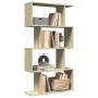 Librería divisora 4 niveles madera roble Sonoma 70x24x129 cm de , Librerías y estanterías - Ref: Foro24-858104, Precio: 55,72...