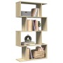 Librería divisora 4 niveles madera roble Sonoma 70x24x129 cm de , Librerías y estanterías - Ref: Foro24-858104, Precio: 56,52...