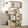 Librería divisora 4 niveles madera roble Sonoma 70x24x129 cm de , Librerías y estanterías - Ref: Foro24-858104, Precio: 56,52...