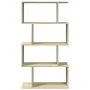Librería divisora 4 niveles madera roble Sonoma 70x24x129 cm de , Librerías y estanterías - Ref: Foro24-858104, Precio: 55,72...