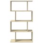 Librería divisora 4 niveles madera roble Sonoma 70x24x129 cm de , Librerías y estanterías - Ref: Foro24-858104, Precio: 56,52...