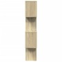 Librería divisora 4 niveles madera roble Sonoma 70x24x129 cm de , Librerías y estanterías - Ref: Foro24-858104, Precio: 56,52...