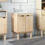 Mueble de lavabo de baño OTTA madera maciza de pino 59x40x80 cm de , Tocadores de baño - Ref: Foro24-4013460, Precio: 132,77 ...