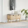 OTTA solid pine wood entryway bench 80x40x45 cm by , Benches for halls and storage - Ref: Foro24-4013462, Price: 86,96 €, Dis...