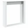 Borde de chimenea madera de ingeniería blanco 100x20x100 cm de , Accesorios para hornos de leña y chimeneas - Ref: Foro24-854...