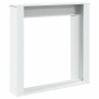 Borde de chimenea madera de ingeniería blanco 100x20x100 cm de , Accesorios para hornos de leña y chimeneas - Ref: Foro24-854...