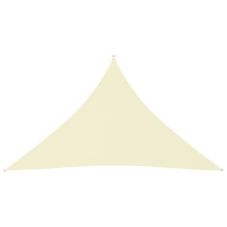 Toldo de vela triangular tela Oxford color crema 4x4x5,8 m de vidaXL, Sombrillas - Ref: Foro24-135232, Precio: 36,48 €, Descu...